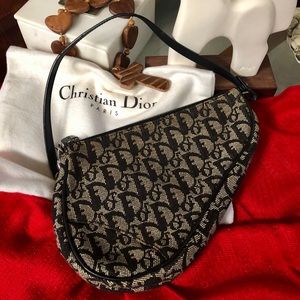 AUTHENTIC CHRISTIAN DIOR MINI SADDLE BAG